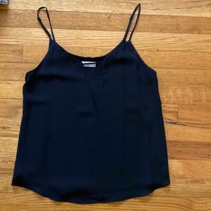 Babaton cami with deep v mesh detail